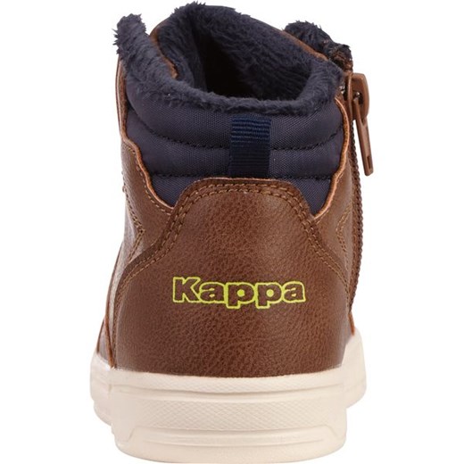 Buty zimowe dziecięce brązowe Kappa wiązane 