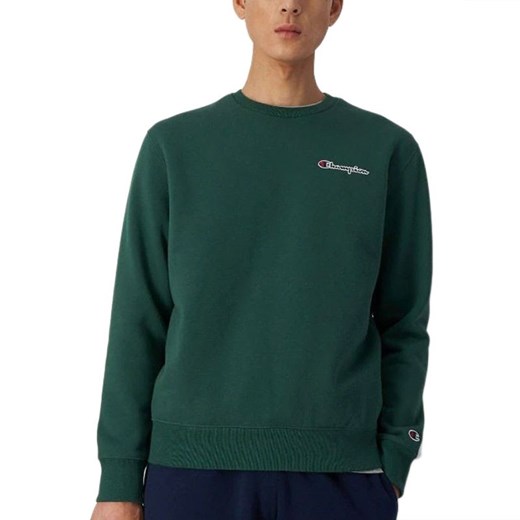 Bluza Champion Crewneck Sweatshirt 217863-GS568 - zielona ze sklepu streetstyle24.pl w kategorii Bluzy męskie - zdjęcie 148651250