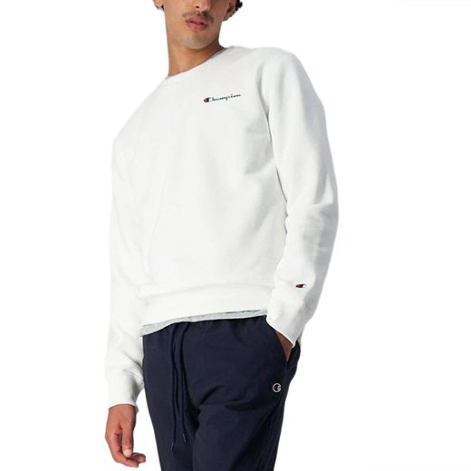 Bluza Champion Crewneck Sweatshirt 217863-WW001 - biała ze sklepu streetstyle24.pl w kategorii Bluzy męskie - zdjęcie 148651251