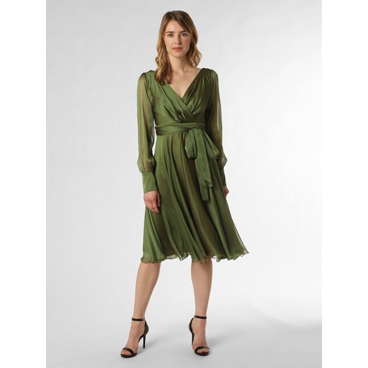Apriori Damska sukienka wieczorowa Kobiety Szyfon zielony jednolity ze sklepu vangraaf w kategorii Sukienki - zdjęcie 148656332