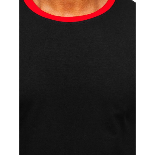 Czarny t-shirt męski Denley 8T83 M wyprzedaż Denley
