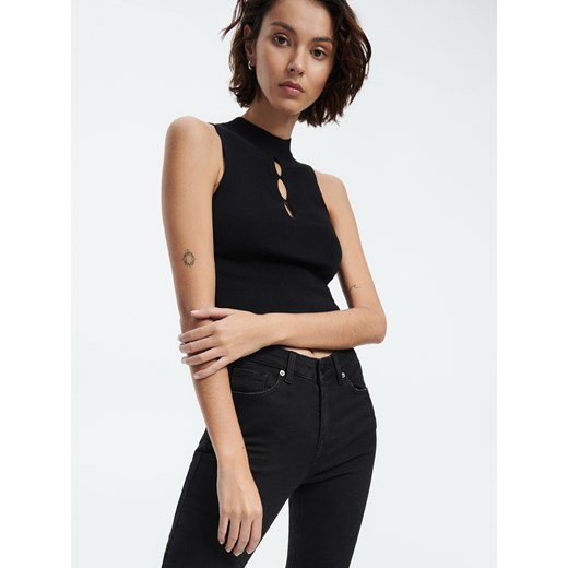 Reserved - Jeansy slim push up - Czarny Reserved 44 Reserved