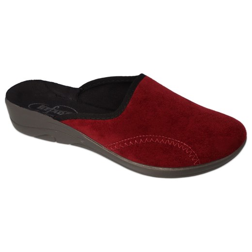 Befado obuwie damskie pu 552D015 czerwone ze sklepu ButyModne.pl w kategorii Kapcie damskie - zdjęcie 149040880