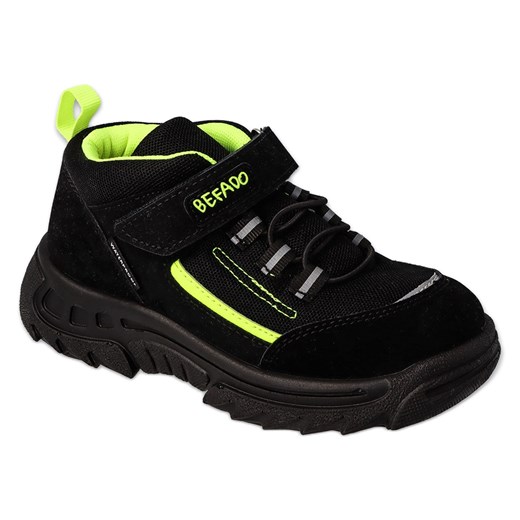 Befado obuwie dziecięce black/green 515X004 czarne ze sklepu ButyModne.pl w kategorii Buty zimowe dziecięce - zdjęcie 149040912