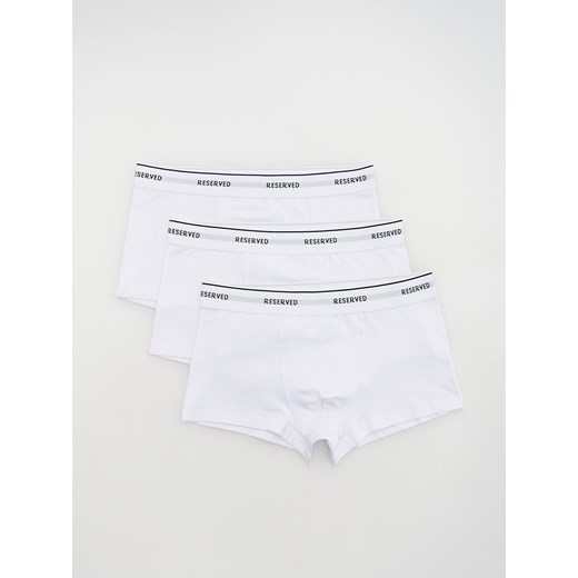Reserved - 3 pack bokserek Classic - Biały Reserved XL okazyjna cena Reserved