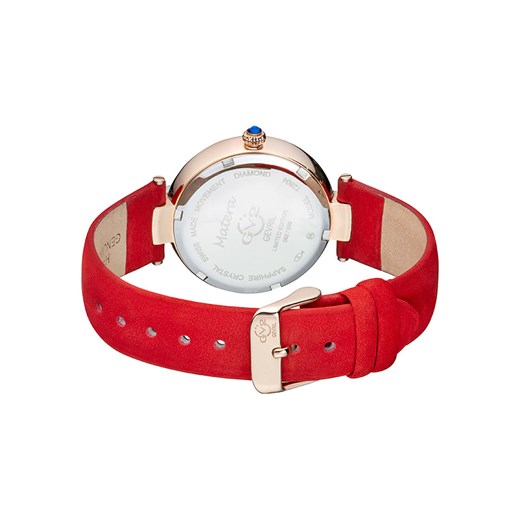 Zegarek kwarcowy "Matera" w kolorze różowozłoto-czerwono-białym Gevril onesize Limango Polska promocja