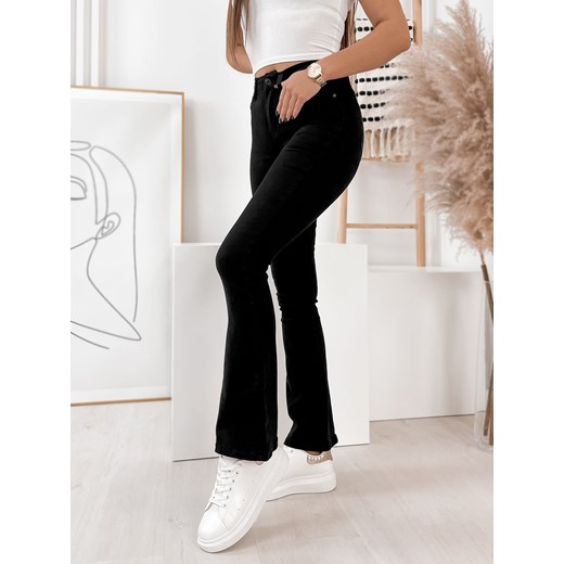 spodnie dzwony alos czarne 36 ze sklepu UBRA w kategorii Spodnie damskie - zdjęcie 149076040