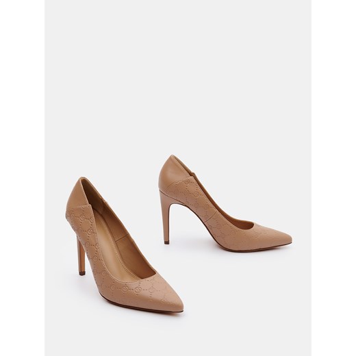 Mohito - Szpilki z monogramem - Beżowy Mohito 37 Mohito