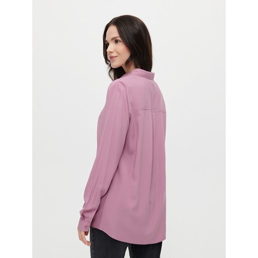 Gładka koszula z wiskozy różowa - Różowy House S House