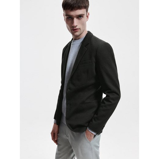 Reserved - Marynarka slim fit - Khaki Reserved S Reserved