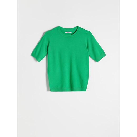 Reserved - Bluzka z wiskozą - Zielony Reserved XL Reserved
