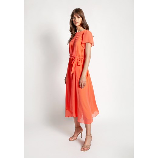 Zwiewna pomarańczowa sukienka z wiązaniem Molton 42 Molton