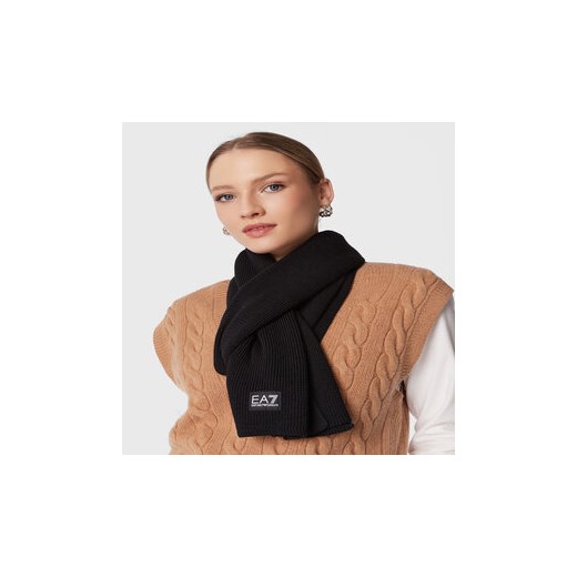 Szal EA7 Emporio Armani - 244662 2F300 00020 Nero eobuwie.pl