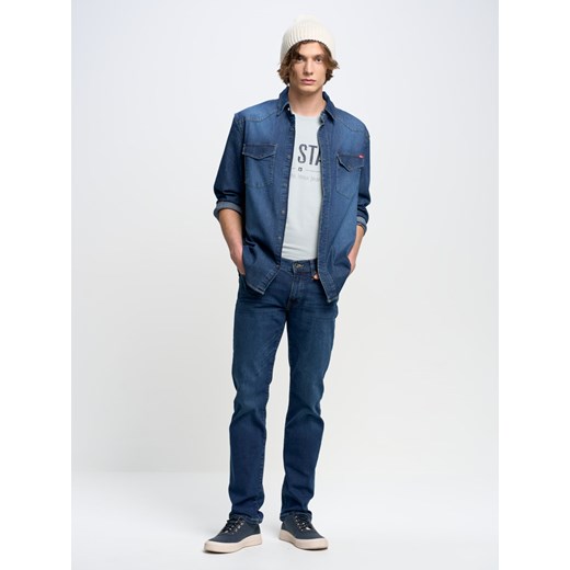Spodnie jeans męskie dopasowane Tobias 401 ze sklepu Big Star w kategorii Jeansy męskie - zdjęcie 149216400