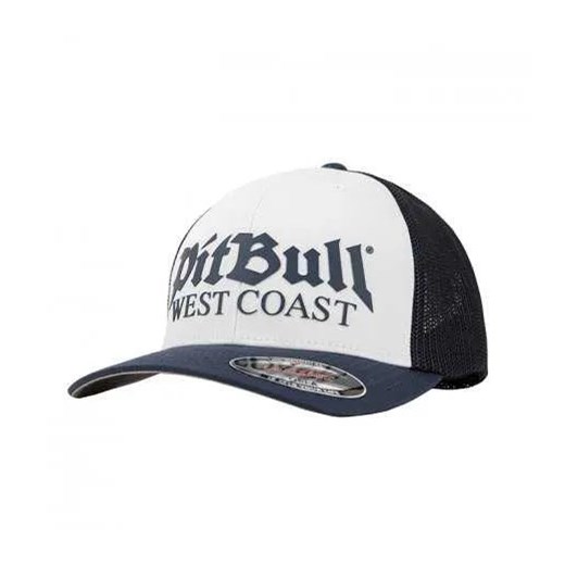 Czapka Pit Bull Full Cap Classic Mesh Old Logo '22 - Biała/Granatowa Pit Bull West Coast  ZBROJOWNIA