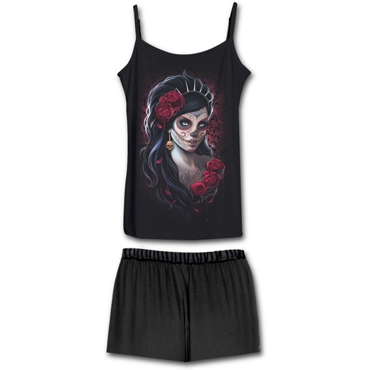 piżama damskie -zestaw- spiral - blood rose - k018g601 XXL Spiral XXL Metal-shop