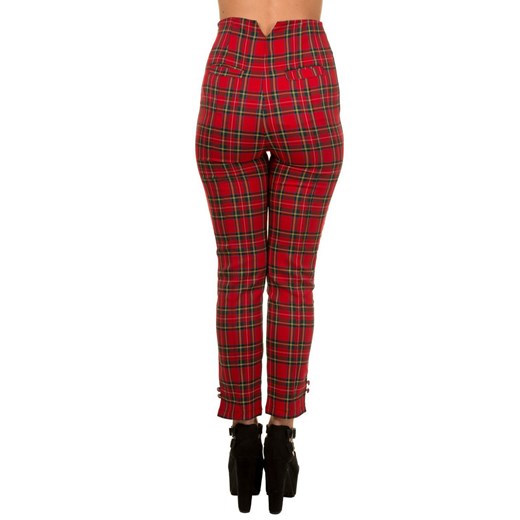 spodnie damskie banned - red - tbn432 XS XS Metal-shop