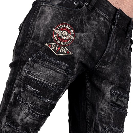 spodnie męskie (jeansy) wornstar - nocturne 28 28 okazja Metal-shop