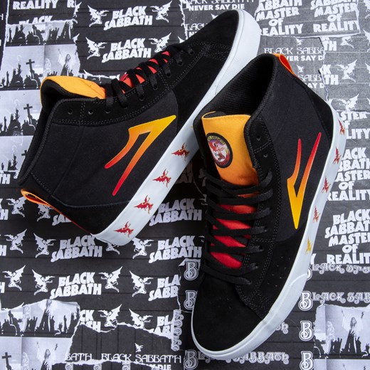 tenisówki wysokie męskie black sabbath - never say die - lakai x black sabbath - 37 Metal-shop