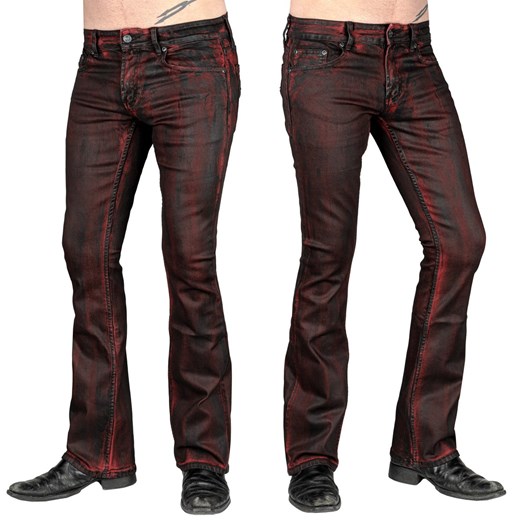 spodnie męskie (jeansy) wornstar - hellraiser crimson coated 30 38 okazja Metal-shop