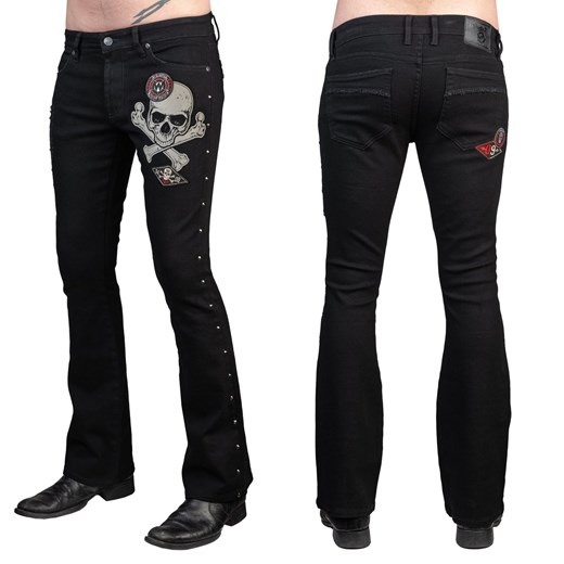 spodnie męskie (jeans) wornstar - vanguard - black 28 38 Metal-shop
