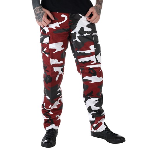 spodnie męskie usa bdu - army - red camo - 20050 XS XS Metal-shop