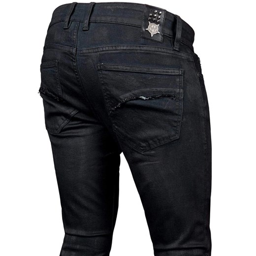 spodnie męskie (jeans) wornstar - hellraiser coated - charcoal 28 36 Metal-shop