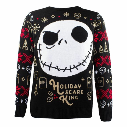 sweter męskie nightmare before christmas - christmas jumper holiday scare king - Nnm S Metal-shop