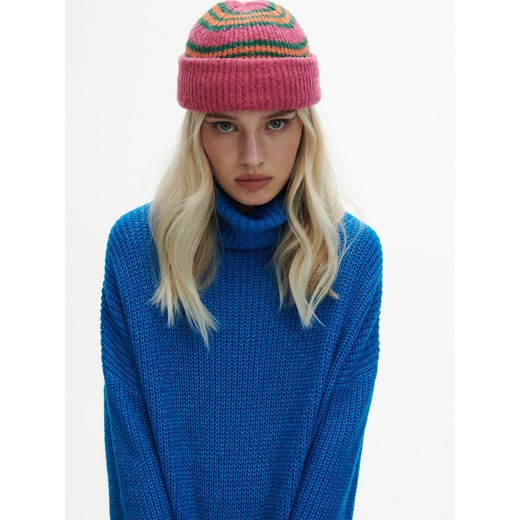 Reserved - Sweter oversize - Niebieski Reserved S okazja Reserved
