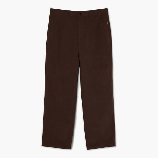 Cropp - Sztruksowe spodnie chino - Brązowy Cropp 32 Cropp