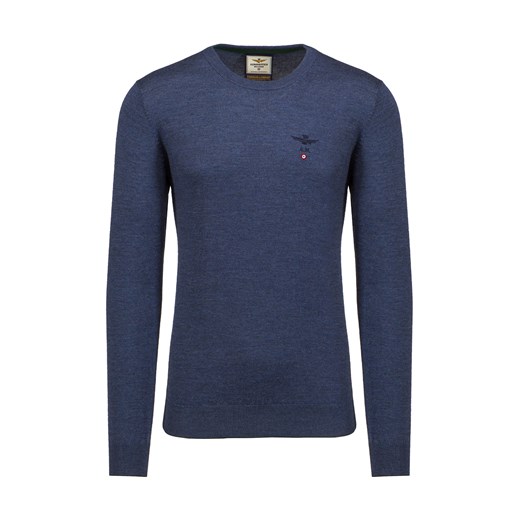 Sweter wełniany AERONAUTICA MILITARE ze sklepu S'portofino w kategorii Swetry męskie - zdjęcie 149332671