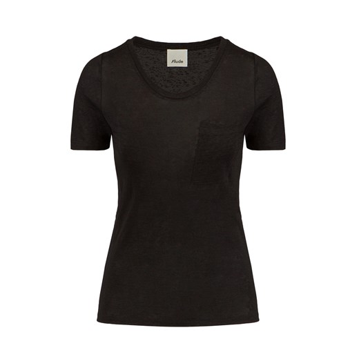 T-shirt lniany ALLUDE ze sklepu S'portofino w kategorii Bluzki damskie - zdjęcie 149343671