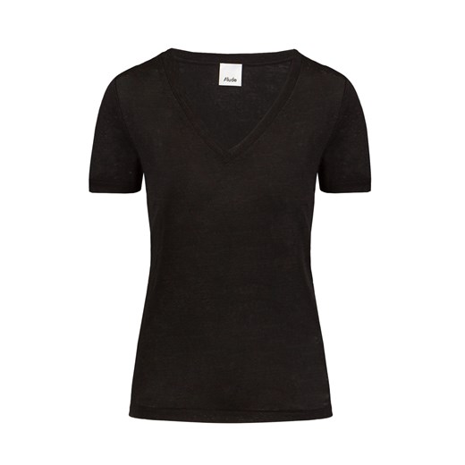 T-shirt lniany ALLUDE ze sklepu S'portofino w kategorii Bluzki damskie - zdjęcie 149343680