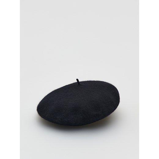 Reserved - Wełniany beret - Czarny Reserved ONE SIZE promocja Reserved