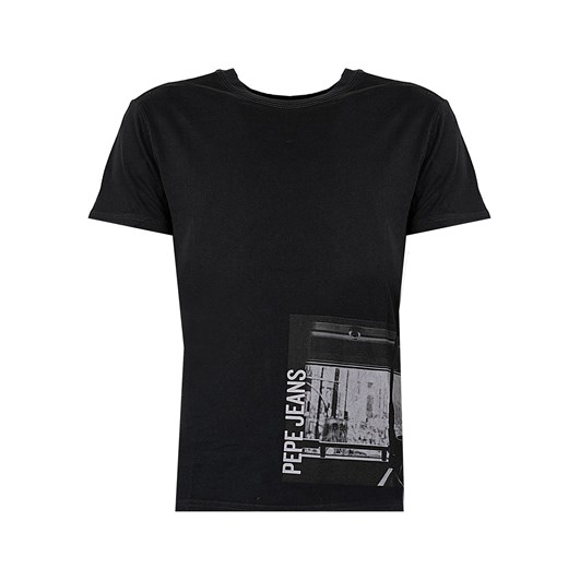 Pepe Jeans T-shirt &quot;Thayer&quot; | PM508523 | Strom | Czarny Pepe Jeans XXL ubierzsie.com wyprzedaż