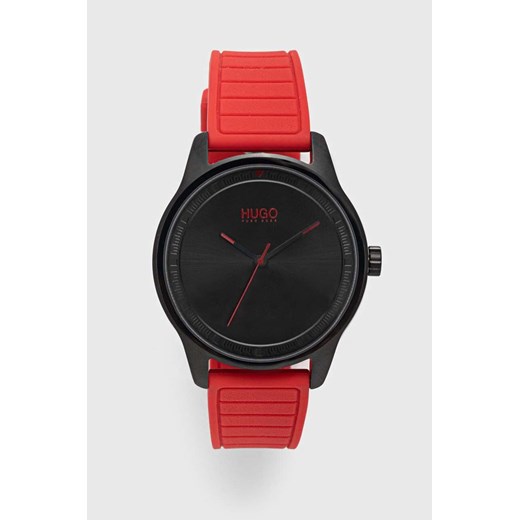 HUGO zegarek męski kolor czerwony ONE ANSWEAR.com