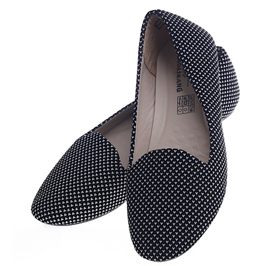 Balerinki bez zapięcia casualowe płaskie 