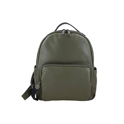 Eleganckie plecaki skórzane - Zielone ze sklepu Barberinis w kategorii Plecaki - zdjęcie 149410390