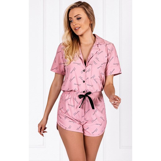 Elegancka piżama dwuczęściowa Veronica, Kolor różowy, Rozmiar XL, Momenti per me ze sklepu Intymna w kategorii Piżamy damskie - zdjęcie 149422220
