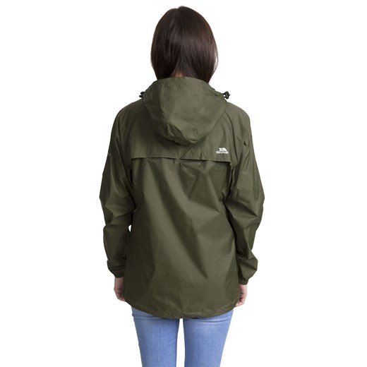 Damska kurtka przeciwdeszczowa Trespass QIKPAC FEMALE JKT khaki Trespass XL Aktywnyturysta.pl