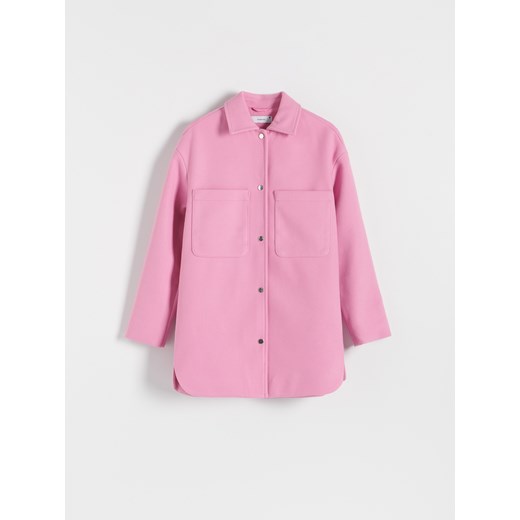 Reserved - Koszulowa kurtka - Różowy Reserved M Reserved