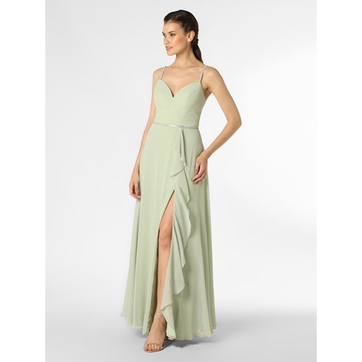 Luxuar Fashion Damska sukienka wieczorowa Kobiety Szyfon miętowy jednolity ze sklepu vangraaf w kategorii Sukienki - zdjęcie 149472572