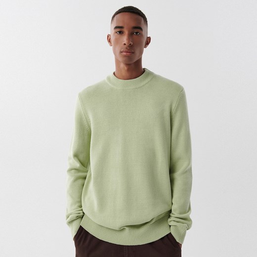 Cropp - Sweter z półgolfem - Zielony Cropp S Cropp okazyjna cena