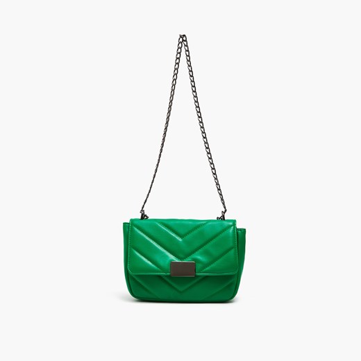 Cropp - Ciemnozielona torebka crossbody - Zielony Cropp Uniwersalny wyprzedaż Cropp