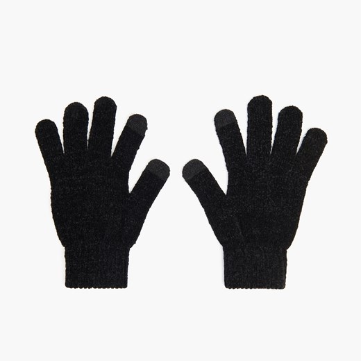 Cropp - Czarne rękawiczki - Czarny Cropp Uniwersalny Cropp okazja