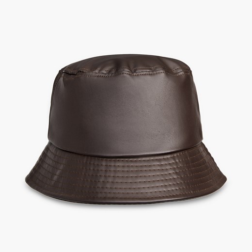 Cropp - Brązowy kapelusz bucket hat - Brązowy Cropp Uniwersalny promocja Cropp