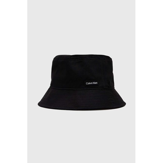 Calvin Klein kapelusz bawełniany kolor czarny bawełniany Calvin Klein ONE ANSWEAR.com