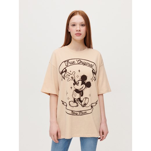 Koszulka oversize Mickey Mouse vintage - Beżowy House M/L House