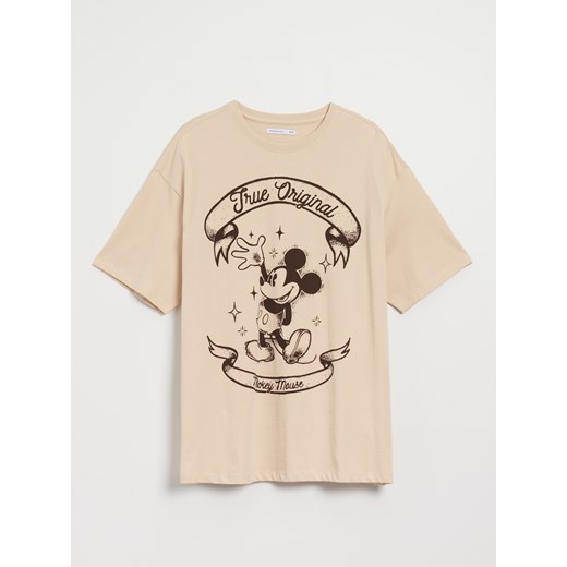 Koszulka oversize Mickey Mouse vintage - Beżowy House M/L House