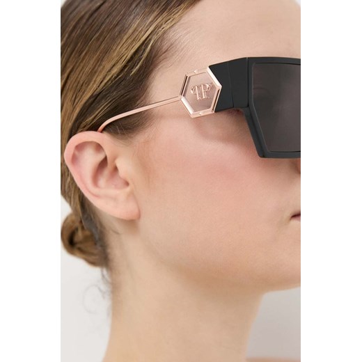 Philipp Plein okulary przeciwsłoneczne kolor czarny 65 ANSWEAR.com